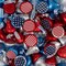 85 Pcs Patriotic Candy Hershey's Kisses Red White and Blue Flag Chocolate